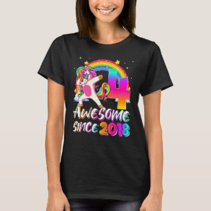 Camiseta Increíble desde el cuarto cumpleaños de Unicornio