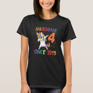 Camiseta Increíble desde el cuarto cumpleaños de Unicornio