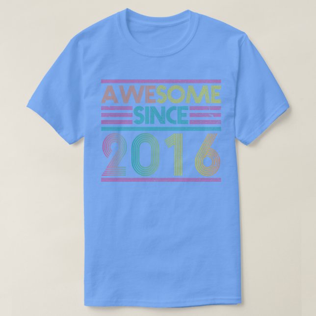 Camiseta Increíble desde el cumpleaños 2016 de 2016 (Diseño del anverso)