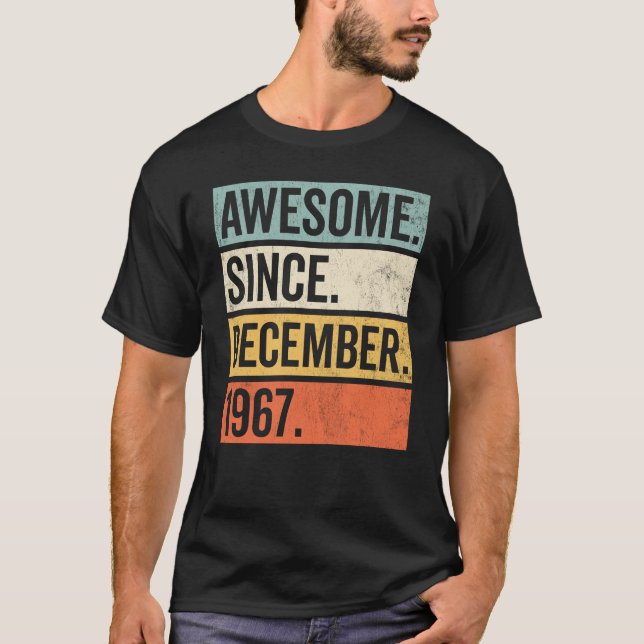 Camiseta Increíble desde el cumpleaños de diciembre de 1967 (Anverso)