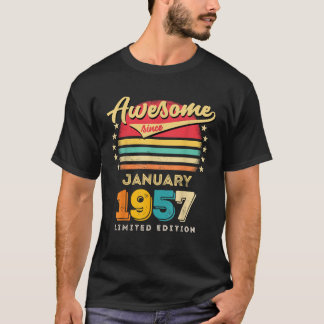 Camiseta Increíble desde el cumpleaños de enero de 1957