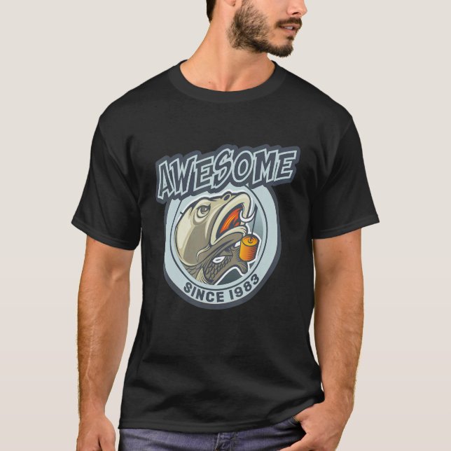 Camiseta Increíble desde el cumpleaños de la pesca de Angel (Anverso)