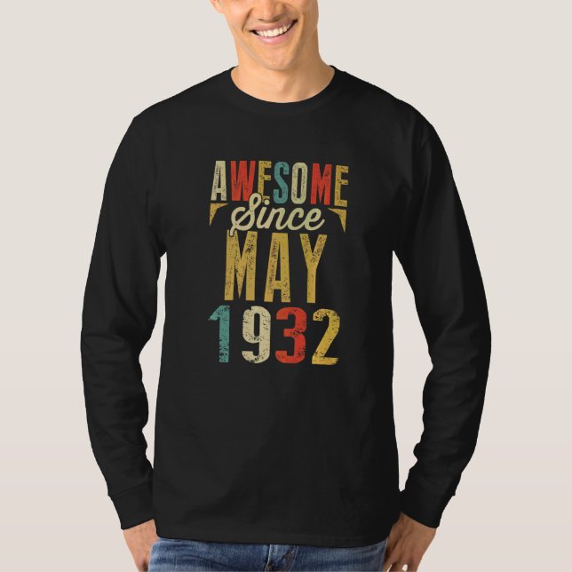 Camiseta Increíble desde el cumpleaños de mayo de 1932 (Anverso)