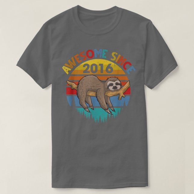 Camiseta Increíble desde el cumpleaños de Sloth 2016 a los  (Diseño del anverso)