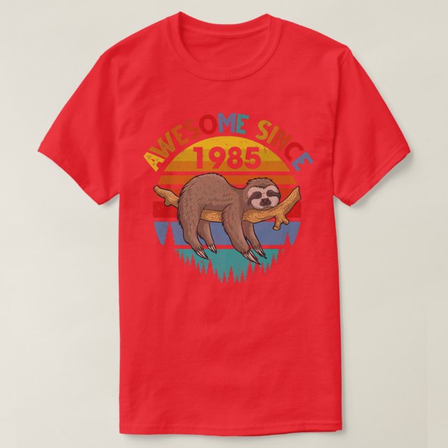 Camiseta Increíble desde el cumpleaños eslovaco de 1985, Bi (Diseño del anverso)