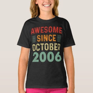 Camiseta Increíble desde el cumpleaños vintage de octubre d