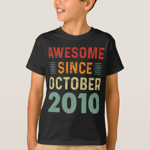 Camiseta Increíble desde el cumpleaños vintage de octubre d