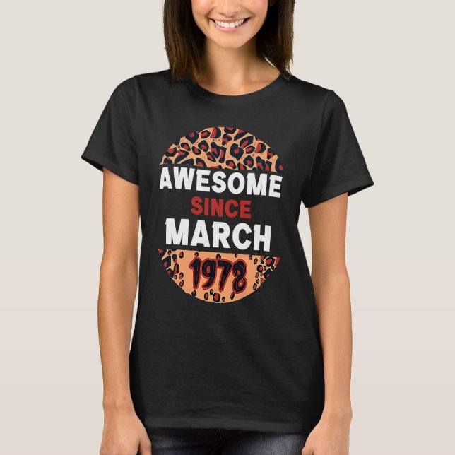 Camiseta Increíble desde el nacimiento de la marcha de leop (Anverso)