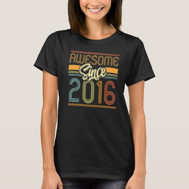 Camiseta Increíble desde el sexto cumpleaños 2016, cumpleañ (Anverso)