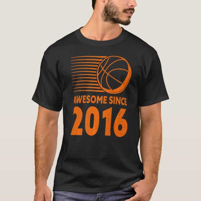 Camiseta Increíble desde el sexto cumpleaños del baloncesto (Anverso)