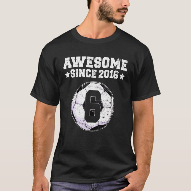 Camiseta Increíble desde el sexto cumpleaños del equipo de  (Anverso)