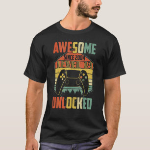 Camiseta Increíble desde el videojuego de nivel 18 desbloqu