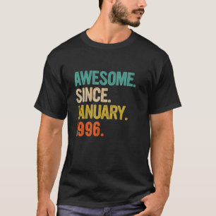 Camiseta Increíble desde enero de 1996 27 años de edad 27 a