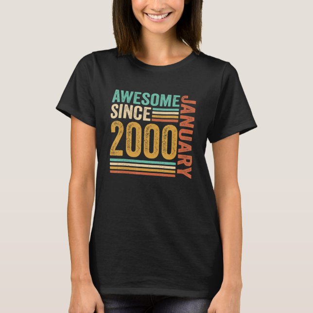 Camiseta Increíble desde enero de 2000 23 años (Anverso)