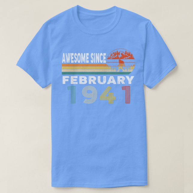 Camiseta Increíble desde febrero de 1941 (Diseño del anverso)