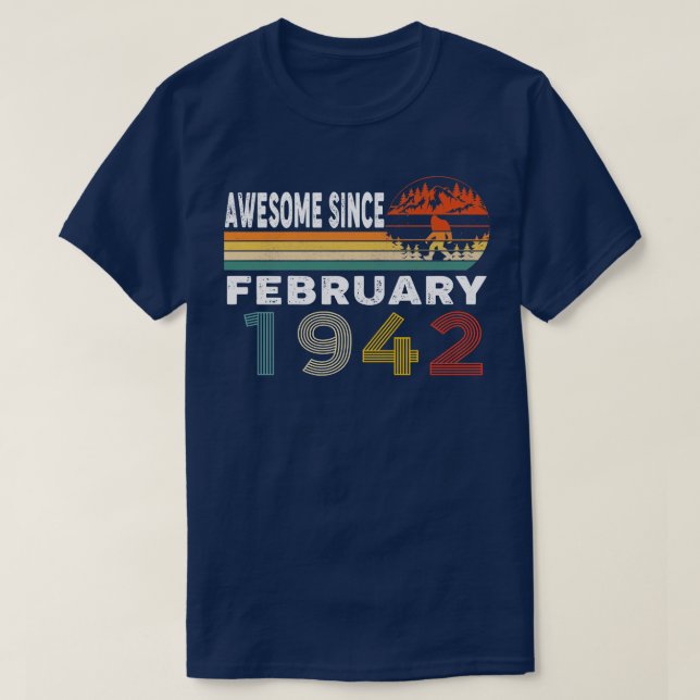 Camiseta Increíble desde febrero de 1942 (Diseño del anverso)