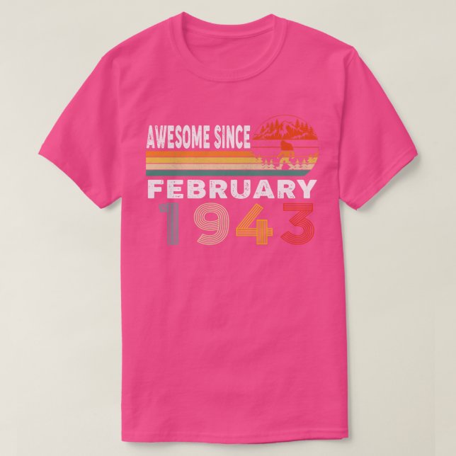 Camiseta Increíble desde febrero de 1943 (Diseño del anverso)