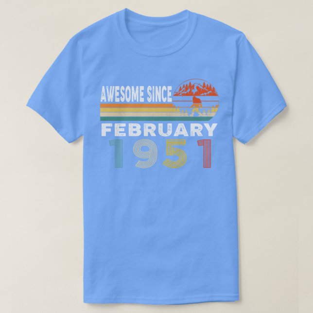 Camiseta Increíble desde febrero de 1951 (Diseño del anverso)