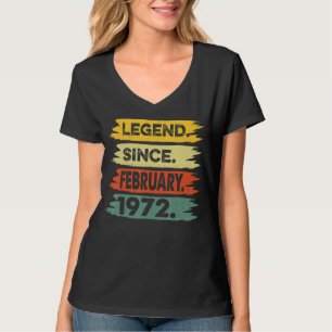 Camiseta Increíble desde febrero de 1972 51er regalo de cum