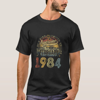 Camiseta Increíble desde febrero de 1984 40 Regalos de cump