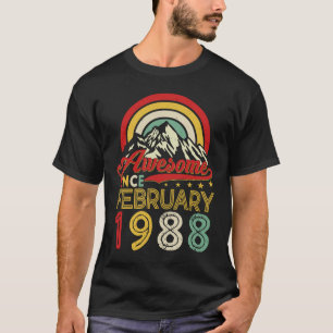 Camiseta Increíble desde febrero de 1988 35º cumpleaños 35 