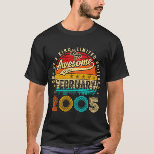 Camiseta Increíble desde febrero de 2005 18 años de edad