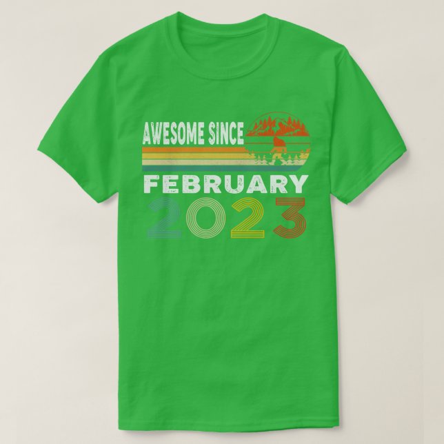 Camiseta Increíble desde febrero de 2023 (Diseño del anverso)