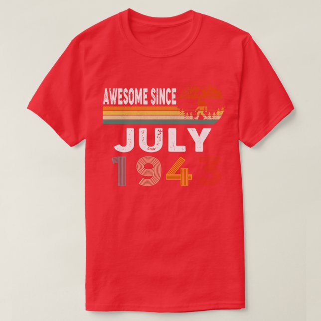 Camiseta Increíble desde julio de 1943 (Diseño del anverso)