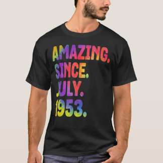 Camiseta Increíble desde julio de 1953 70 años de edad 70 a