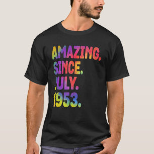 Camiseta Increíble desde julio de 1953 70 años de edad 70 a