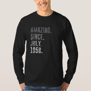 Camiseta Increíble desde julio de 1958 64ª cosecha de cumpl