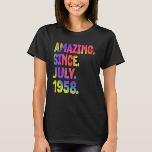 Camiseta Increíble desde julio de 1958 65 años de edad 65 a