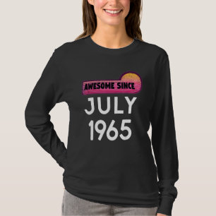 Camiseta Increíble desde julio de 1965 Cumpleaños 1965 Juli