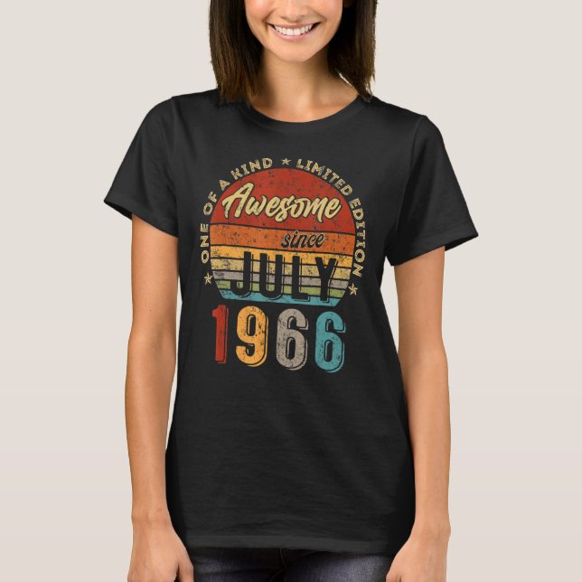 Camiseta Increíble desde julio de 1966: 56º cumpleaños (Anverso)