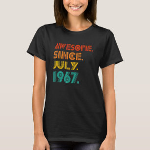 Camiseta Increíble desde julio de 1967 Hombres Mujeres Naci