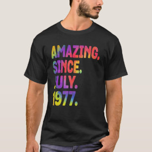Camiseta Increíble desde julio de 1977 46 años de edad 46 a