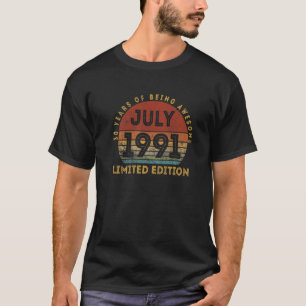 Camiseta Increíble Desde Julio De 1991: 30 Años De Regalo