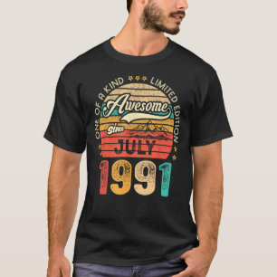 Camiseta Increíble desde julio de 1991 32 años de edad