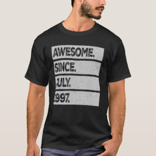 Camiseta Increíble desde julio de 1997 26 años de edad 26 c