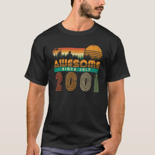 Camiseta Increíble Desde Julio De 2001 Cumpleaños De Los Ho