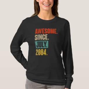 Camiseta Increíble desde julio de 2004 18 años