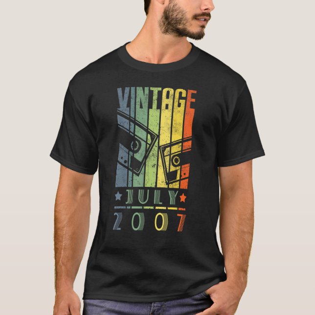 Camiseta Increíble desde julio de 2007 15 años de edad (Anverso)