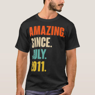 Camiseta Increíble desde julio de 2011 regalo de cumpleaños