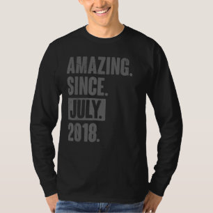 Camiseta Increíble desde julio de 2018, cuarto cumpleaños d