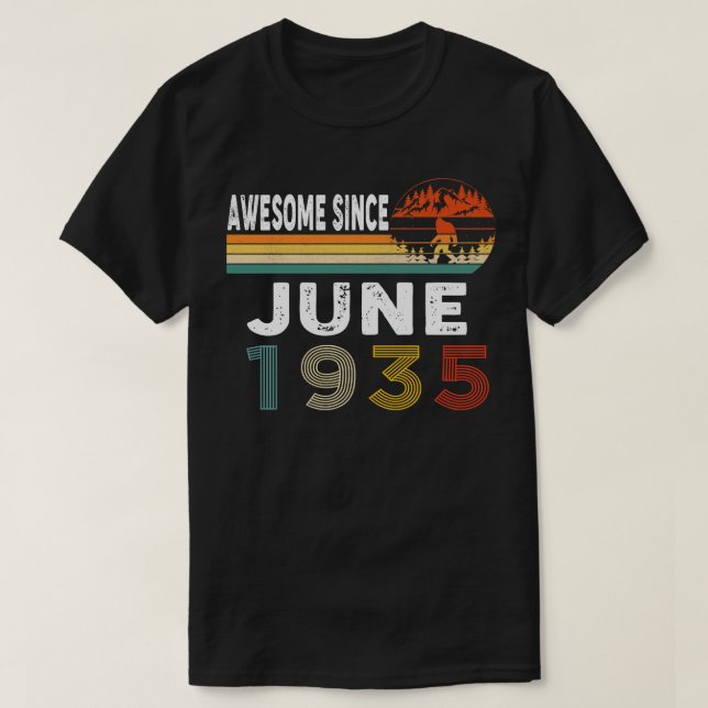 Camiseta Increíble desde junio de 1935 (Diseño del anverso)