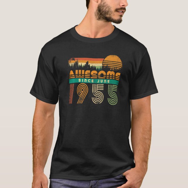 Camiseta Increíble Desde Junio De 1955 Cumpleaños De Los Ho (Anverso)