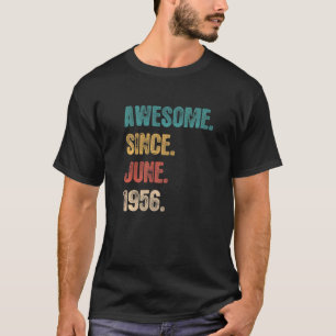 Camiseta Increíble desde junio de 1956 66 años cumpleaños n