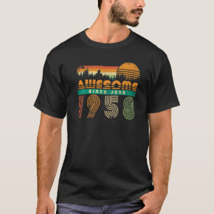 Camiseta Increíble Desde Junio De 1958 Cumpleaños De Los Ho