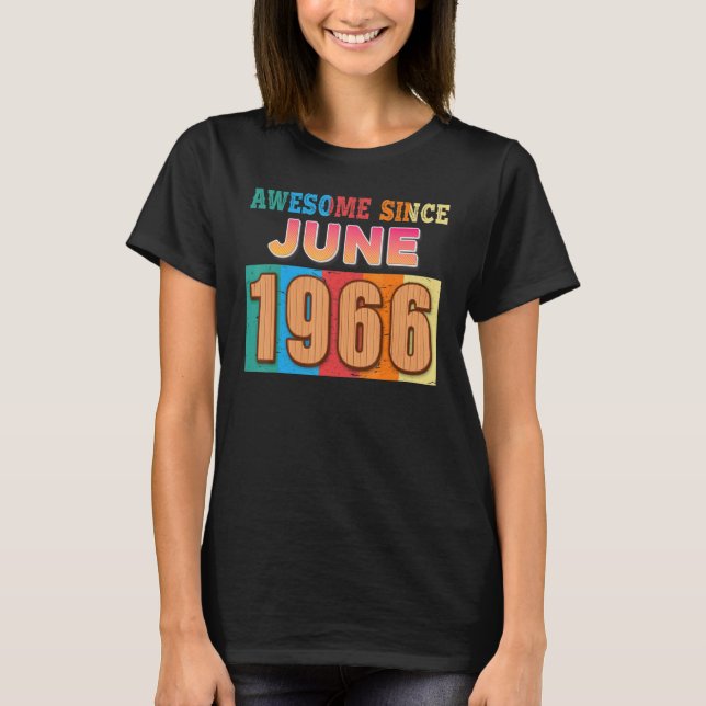 Camiseta Increíble desde junio de 1966 56 años de edad 56 a (Anverso)