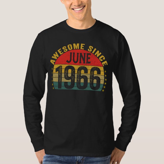 Camiseta Increíble desde junio de 1966: 57º cumpleaños de m (Anverso)